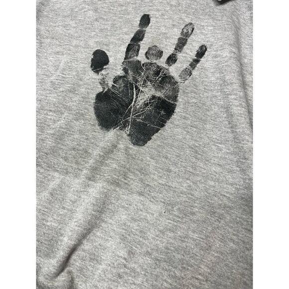 Jerry Garcia Handprint Lee Cut Off Hoodie Sweatshirt Size large - Picture 2 of 7